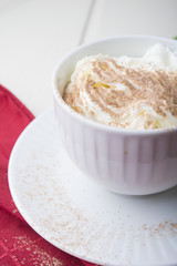 Hot chocolate with marshmallows for special day