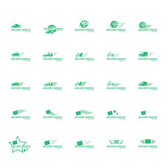 Delivery Service Icons Set - Isolated On White Background - Vector Illustration, Graphic Design, Editable For Your Design