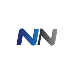 Simple Modern letters Initial Logo nn