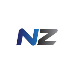 Simple Modern letters Initial Logo nz