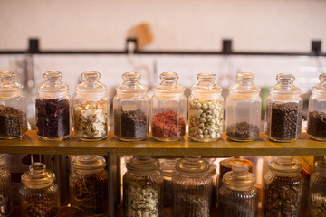 counter in modern cafe