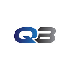 Simple Modern letters Initial Logo qb
