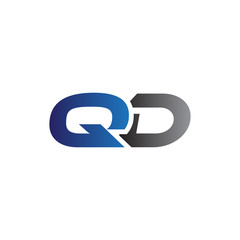 Simple Modern letters Initial Logo qd