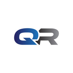 Simple Modern letters Initial Logo qr