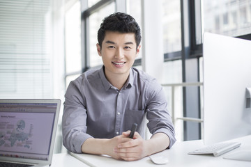 Portrait of young businessman