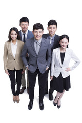 Group of successful business people