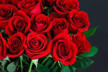 bouquet of red roses