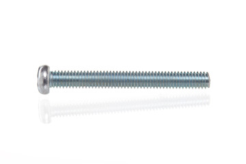 metal screw isolate on white background