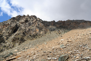 Mountain Säulkopf in Hohe Tauern Alps, Austria