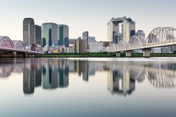 Yodogawa River of Osaka