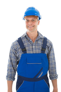 Portrait Of Smiling Construction Worker