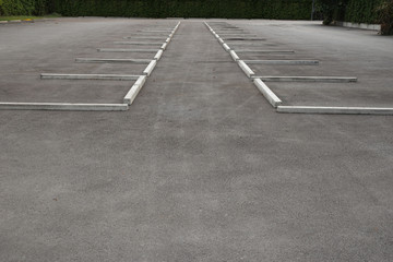 Empty outdoor parking