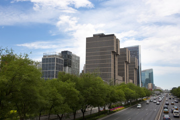 Fototapeta na wymiar View of central business district, Beijing