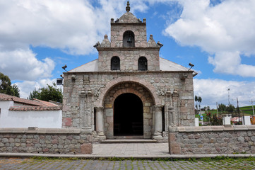Fototapeta na wymiar The oldest church of Ecuador