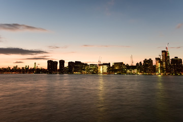 Fototapeta na wymiar View of New York City from Queens