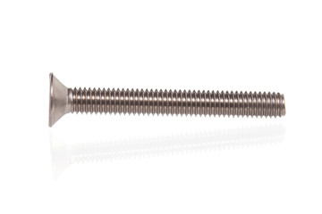 metal screw isolate on white background