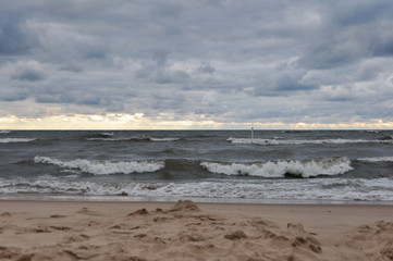 Indiana Dunes State Park beach, Indiana, USA
