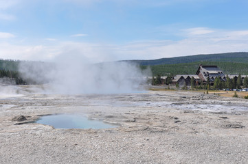 Geysers in Yellowstone National Park, Wyoming, USA
