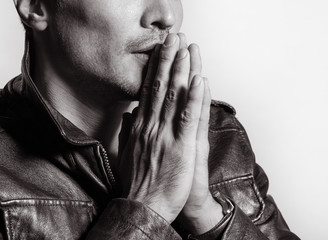 Man praying
