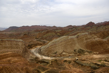 Danxia landform in Zhangye, China