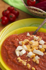 Plate with Gazpacho
