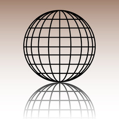 Earth Globe - Vector icon