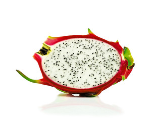 Dragon fruit isolated on white background.