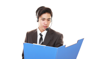 笑顔のオペレーター