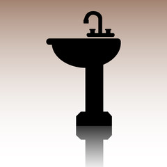 Bathroom sink icon