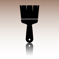 Black Brush icon. 
