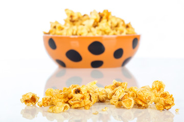 Glass ceramic bowl popcorn