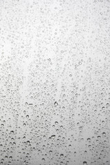 Drops of rain on the window