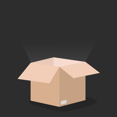 Moving with boxes. Things in box. Transport company
