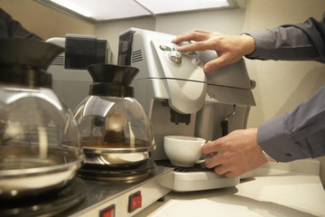 Fototapeta na wymiar Coffee Machine In Office