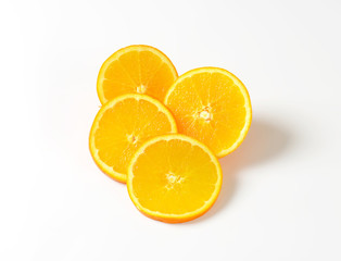 Fresh orange slices