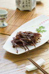 Chinese cuisine braised duck tongues