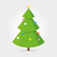 Polygonal Christmas Tree in Vector