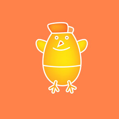 Cute cartoon chicken 