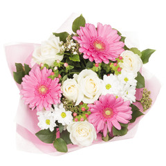 bright bouquet with gerberas