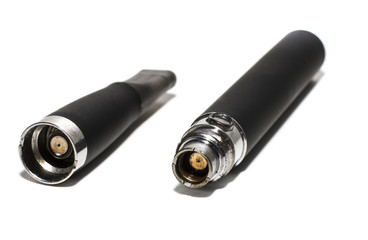 big electronic cigarettes isolated on white