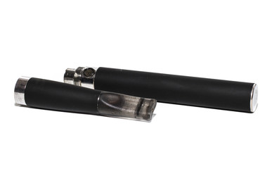 big electronic cigarettes isolated on white
