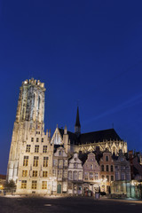 Fototapeta na wymiar Saint Rumbold's Cathedral in Mechelen in Belgium