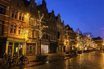 Fototapeta premium Mechelen in Belgium during Christmas