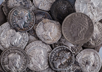 Ancient coin of the Roman Empire.