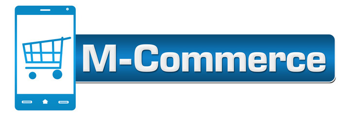 Mobile Commerce Blue Horizontal 