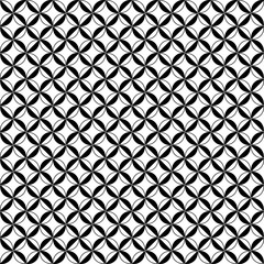 Seamless black and white background with abstract geometric shapes
