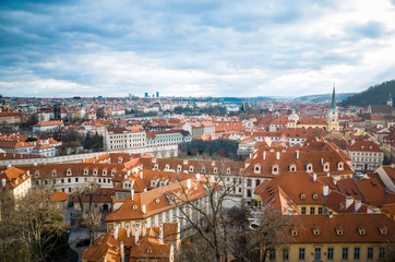 Old Town ancient architecture in Prague, Czech Republic