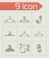 Vector Hanger icon set