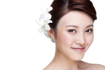 Naklejka premium Portrait of a Beautiful Young Woman