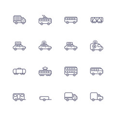 Transport icons